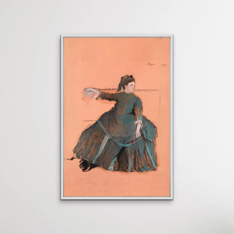 Woman on a Sofa (1875) by Edgar Degas - I Heart Wall Art