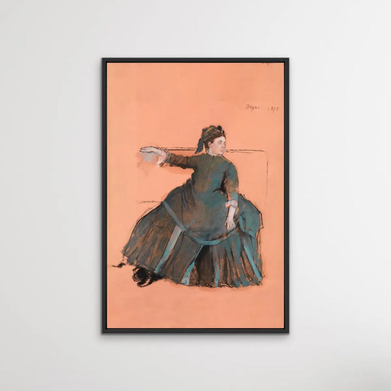 Woman on a Sofa (1875) by Edgar Degas - I Heart Wall Art