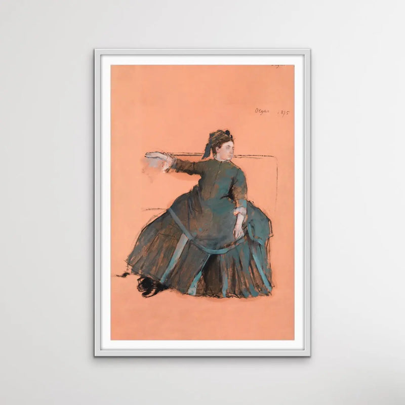 Woman on a Sofa (1875) by Edgar Degas - I Heart Wall Art