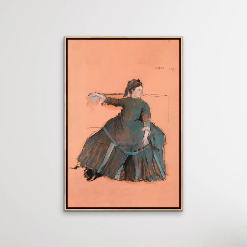 Woman on a Sofa (1875) by Edgar Degas - I Heart Wall Art