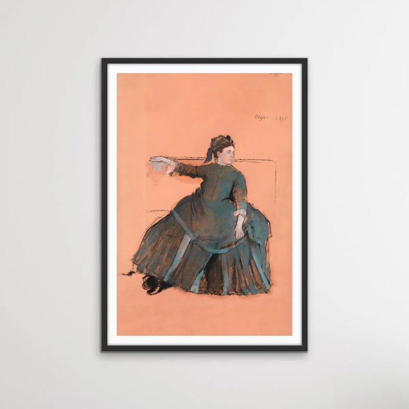 Woman on a Sofa (1875) by Edgar Degas - I Heart Wall Art