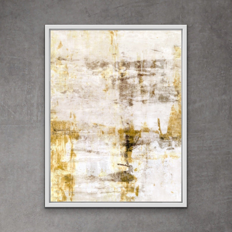 Yellow Horizon Abstract Natural Print and Canvas - Framed Canvas Print Wall Art Print - I Heart Wall Art