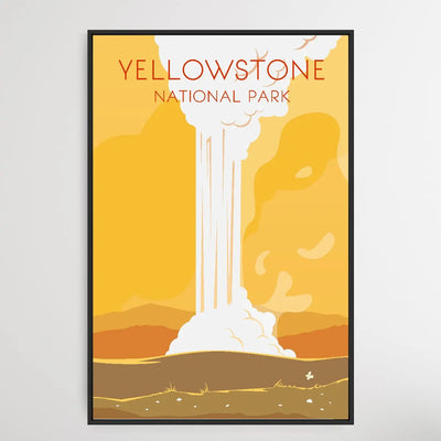 Yellowstone - Vintage Style Travel Print - I Heart Wall Art