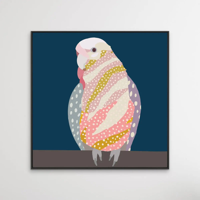 You Gorgeous Galah - Colourful Galah Spotty Original Artwork On Canvas Or Paper - I Heart Wall Art