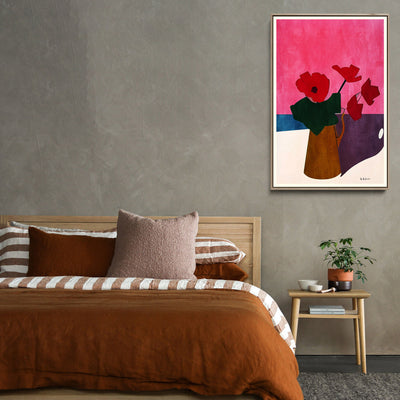 Bonsoir, Cherie by Bo Anderson - Stretched Canvas Print or Framed Fine Art Print - Artwork I Heart Wall Art Australia 