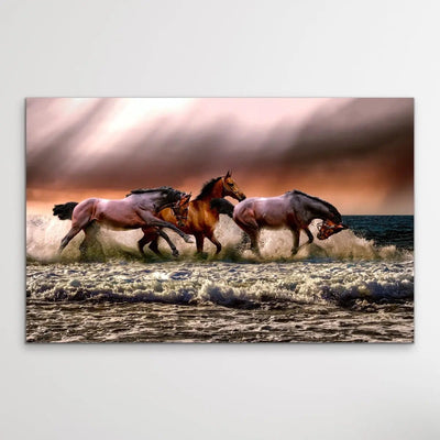 Australian Horses - Beach Photographic Print - I Heart Wall Art - Poster Print, Canvas Print or Framed Art Print