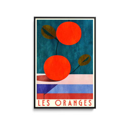 Les Oranges by Bo Anderson - Stretched Canvas Print or Framed Fine Art Print - Artwork I Heart Wall Art Australia 