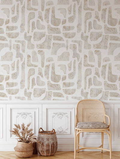 Natural Stone  -  Neutral Toned Peel and Stick Removable Wallpaper I Heart Wall Art Australia 