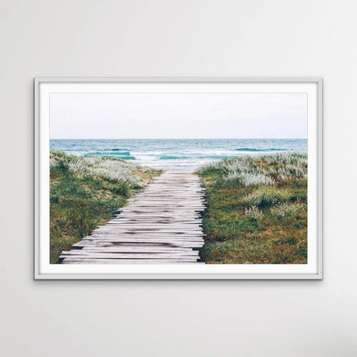 Beach Path - Photographic Beach Print on Canvas or Paper - I Heart Wall Art - Poster Print, Canvas Print or Framed Art Print