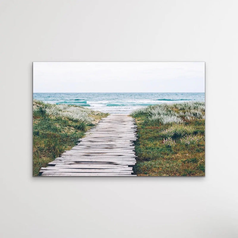 Beach Path - Photographic Beach Print on Canvas or Paper - I Heart Wall Art - Poster Print, Canvas Print or Framed Art Print