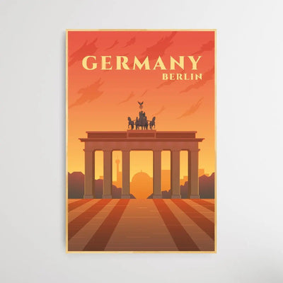 Berlin - Vintage Style Travel Print - I Heart Wall Art - Poster Print, Canvas Print or Framed Art Print
