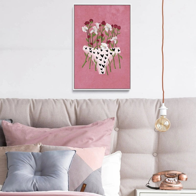 Blooming Slip by Raissa Oltmanns - Stretched Canvas Print or Framed Fine Art Print - Artwork - I Heart Wall Art - Poster Print, Canvas Print or Framed Art Print