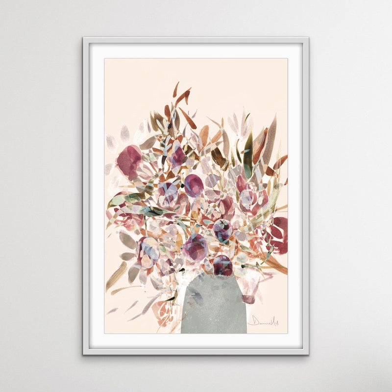 Blooms - Abstract Floral Print by Dan Hobday On Paper Or Canvas - I Heart Wall Art - Poster Print, Canvas Print or Framed Art Print