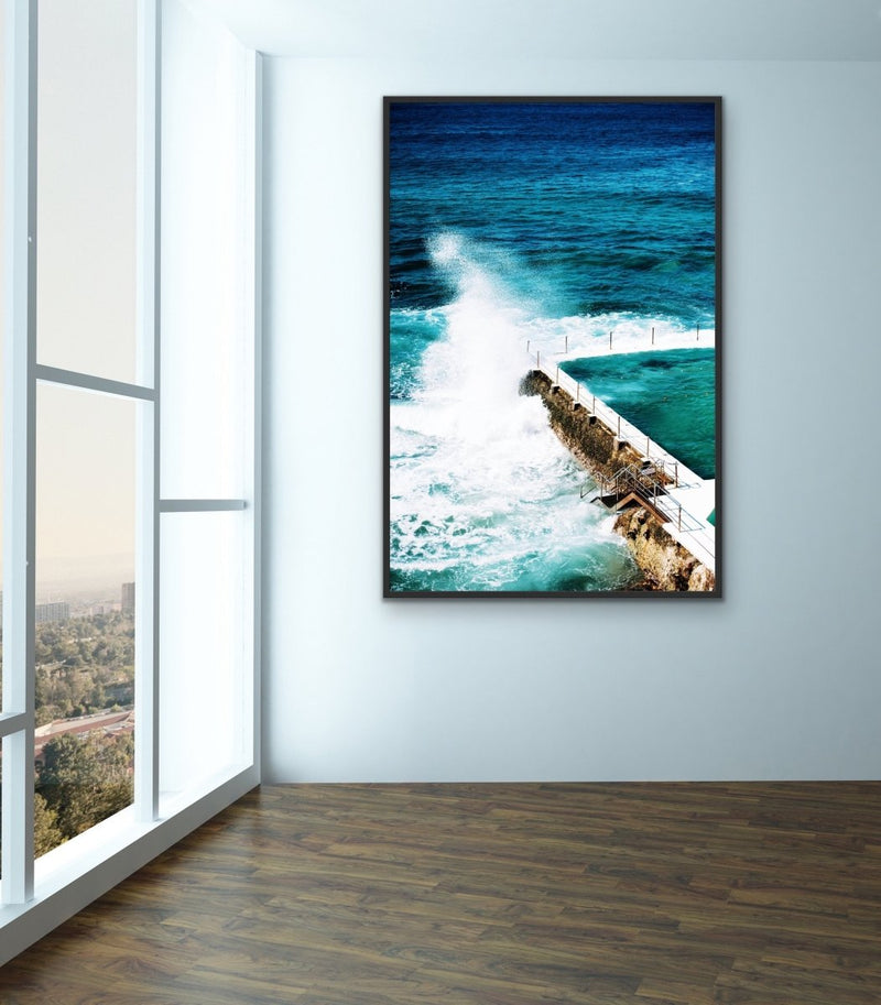 Bondi Icebergs Swimming Pool - Photographic Wall Art Print - I Heart Wall Art - Poster Print, Canvas Print or Framed Art Print
