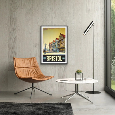 Bristol Vintage Travel Poster - I Heart Wall Art - Poster Print, Canvas Print or Framed Art Print