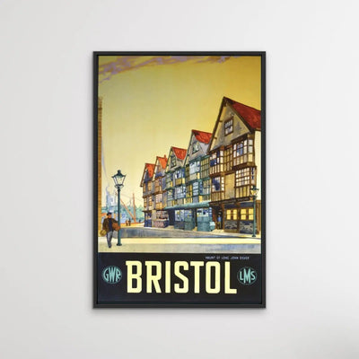 Bristol Vintage Travel Poster - I Heart Wall Art - Poster Print, Canvas Print or Framed Art Print