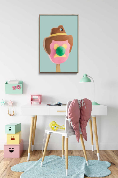 Bubble O Bill - Stretched Canvas Print or Framed Fine Art Print - Artwork I Heart Wall Art Australia 