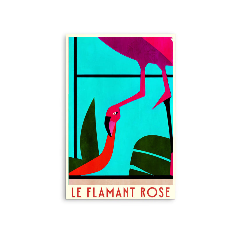 Le Flamant RoseI by Bo Anderson - Stretched Canvas Print or Framed Fine Art Print - Artwork I Heart Wall Art Australia 