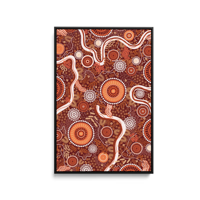 Cannobie - Dry Season Edition 3 by Leah Cummins - Stretched Canvas Print or Framed Fine Art Print - Artwork I Heart Wall Art Australia 