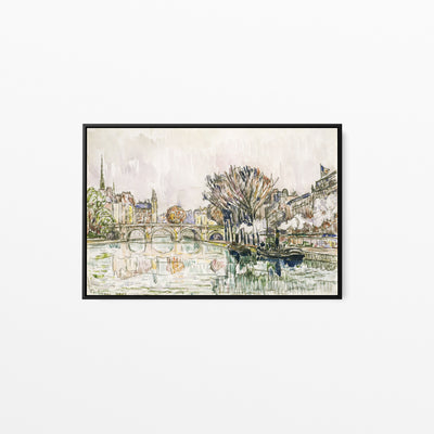 The Pont Neuf, Paris by  Paul Signac - Stretched Canvas Print or Framed Fine Art Print - Artwork I Heart Wall Art Australia 